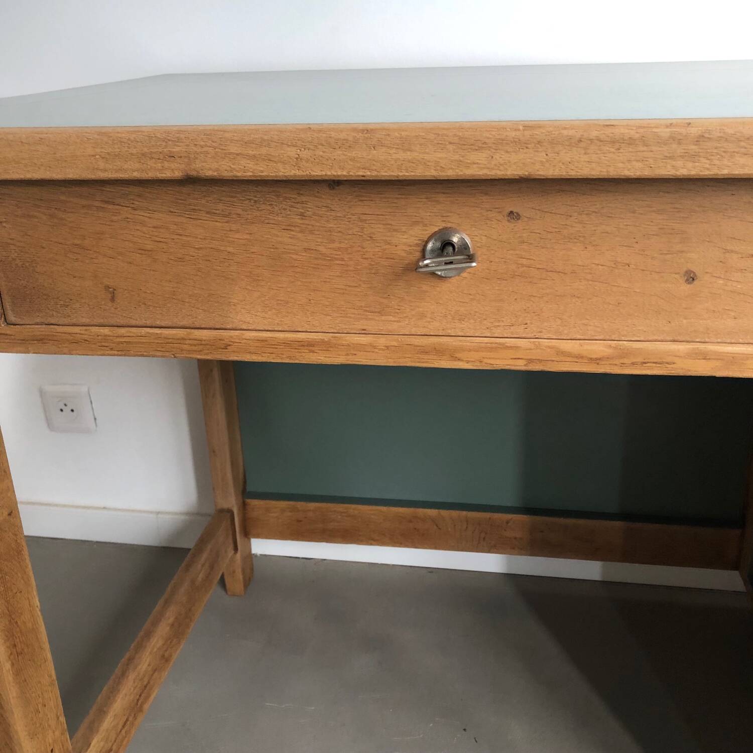 1950s oak desk