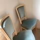 Suite de 4 chaises velours