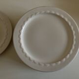 Set of 10 Festons dessert plates by Pierre Motton Gien 1970