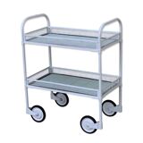 Vintage openwork metal serving trolley from the 1950s
