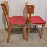5 vintage bistro chairs