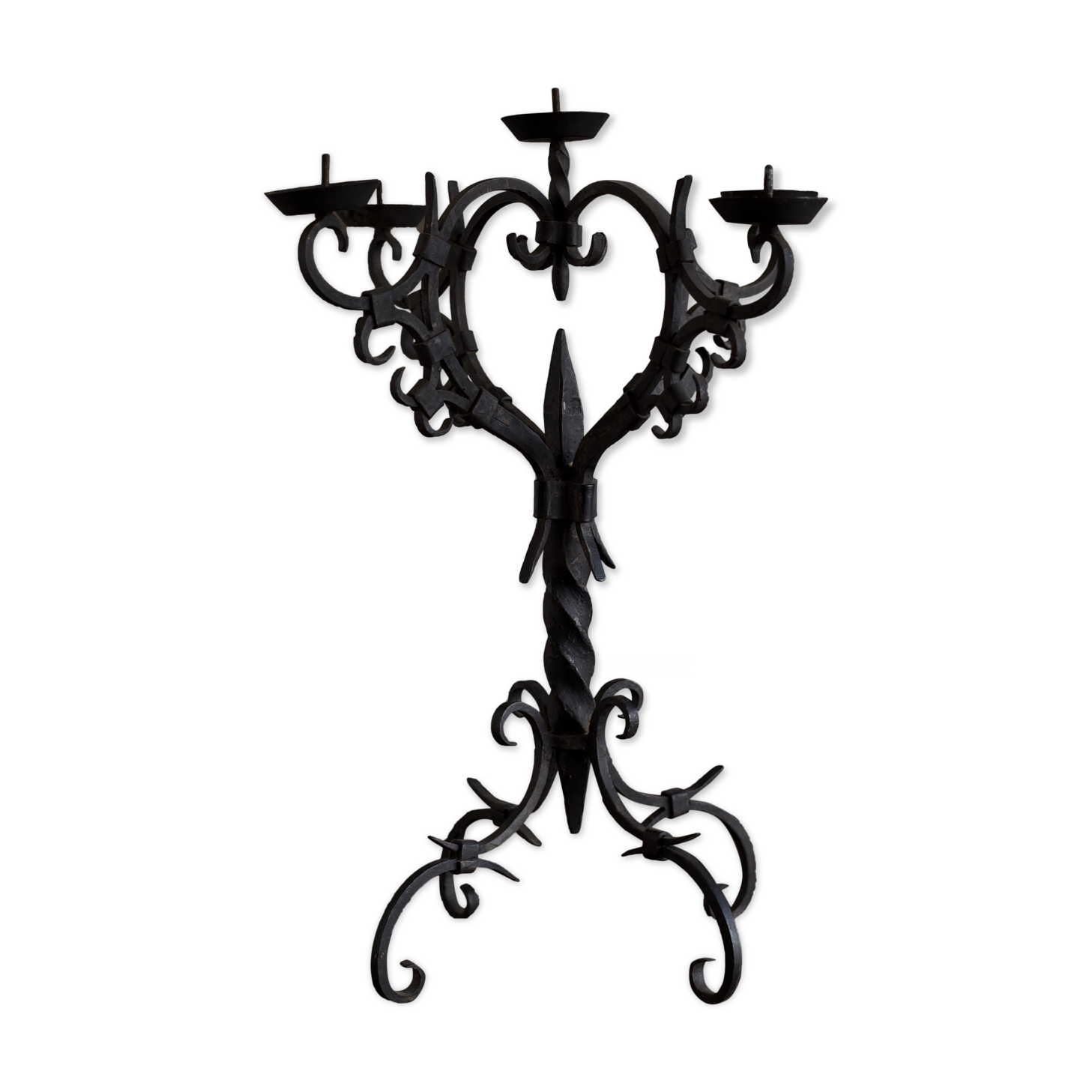 Wrought iron chandelier