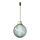Mid-Century Murano Smoked Glass Chandelier with Opaline Diffuser, Italy '50