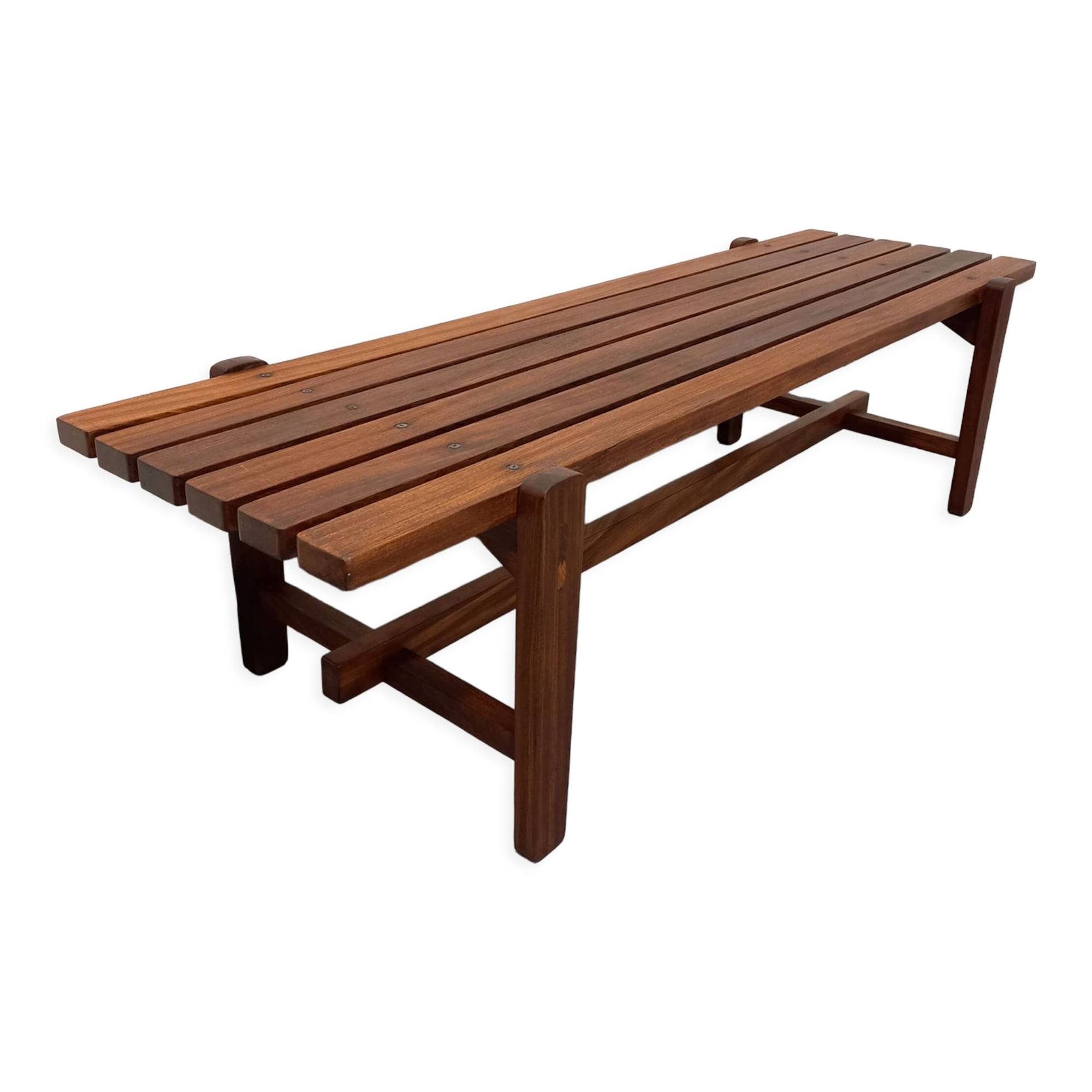 Vintage Scandinavian teak coffee table in the 60s