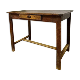 Vintage farmhouse table with drawer