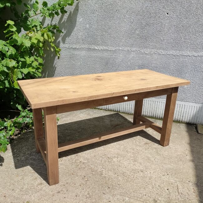 Solid oak farmhouse table