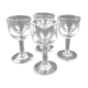 Set de 4 verres à liqueur anciens fait main