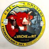 enamelled plate the laughing cow