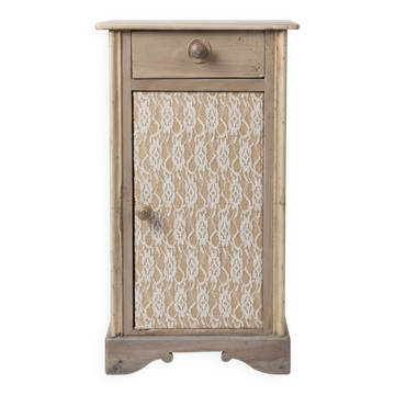 Antique bedside table, handcrafted.