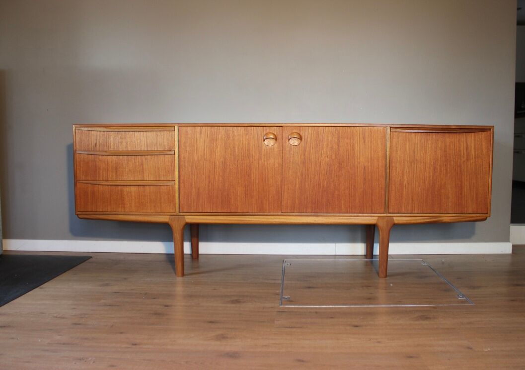 Scandinavian-style teak vintage sideboard by Tom Robertson for McIntosh