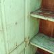 Old wooden cabinet - 2 doors and 1 drawer