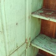 Old wooden cabinet - 2 doors and 1 drawer