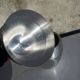 Old ice bucket ice cube in the shape of aluminum pear