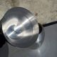 Old ice bucket ice cube in the shape of aluminum pear