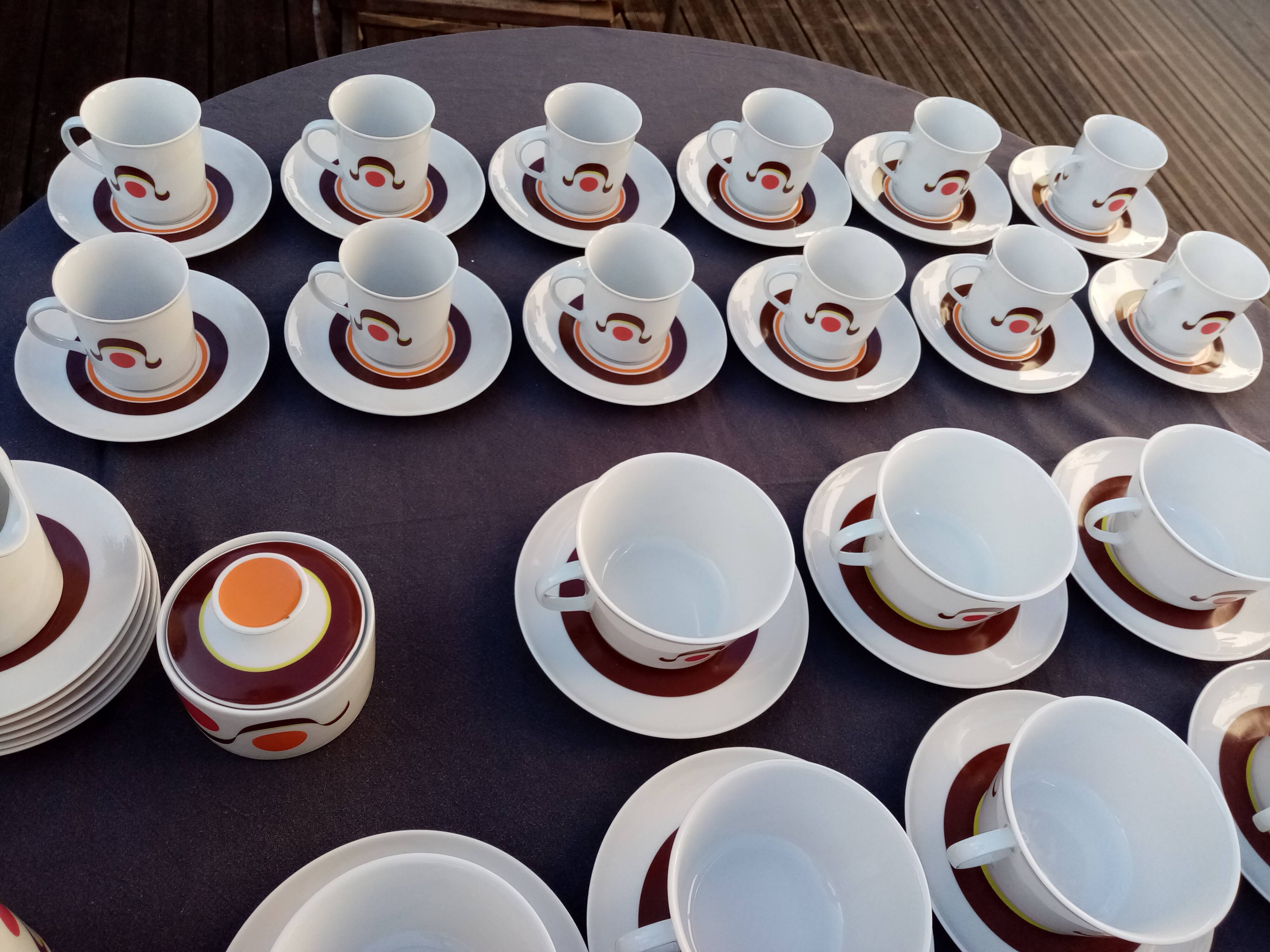 German porcelain service WINTERLING pure 70s