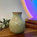 Signed stoneware vase