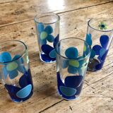 Orangeade glasses 70 ́s - Italian production