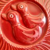 Underside in slurry burgundy vintage ducks