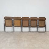 Ensemble de 5 chaises « Plia » par Giancarlo Piretti pour Castelli