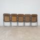 Ensemble de 5 chaises « Plia » par Giancarlo Piretti pour Castelli