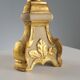 Candélabre ancien en bois sculpté et doré, Italie, XIXe siècle