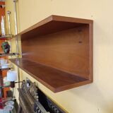 Scandinavian teak wall shelf 70's