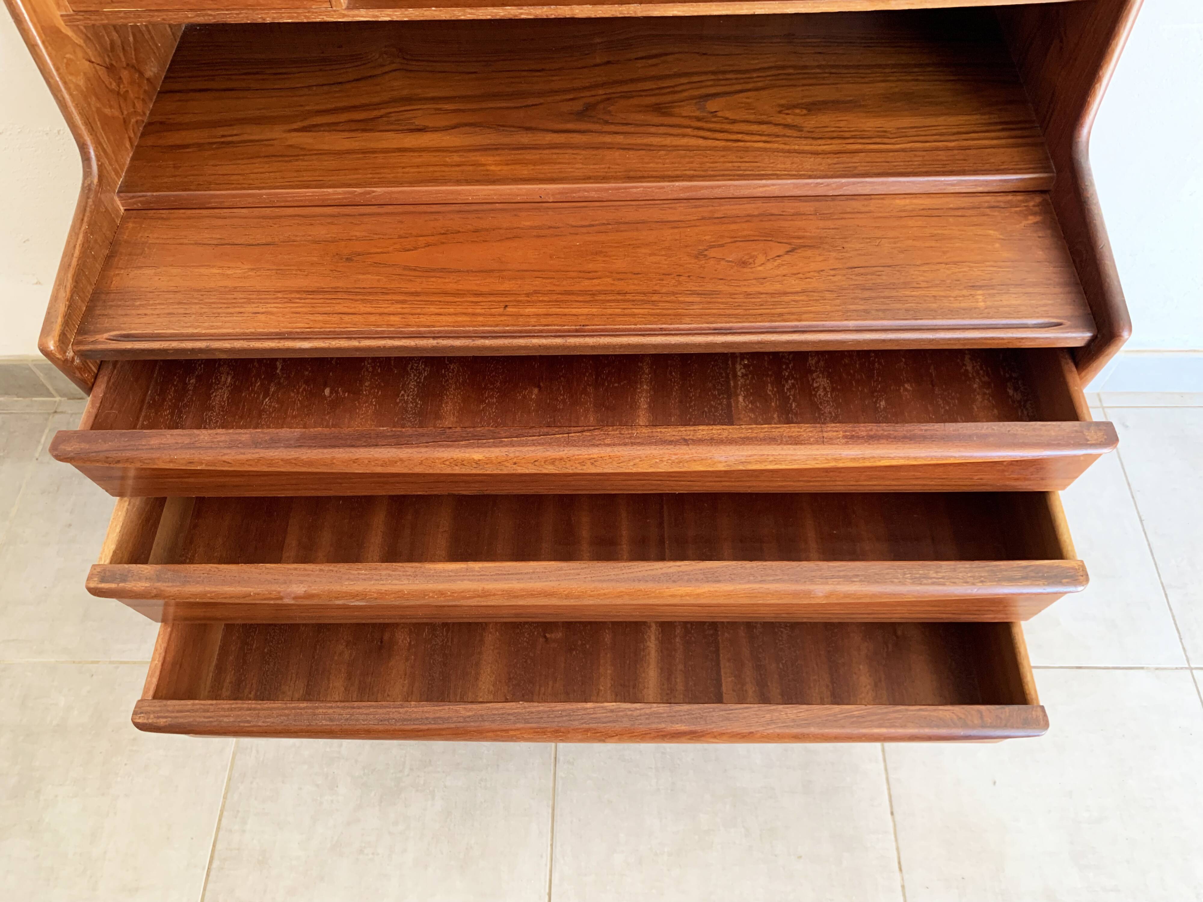 Secretaire vintage danois en teck par svend a.madsen