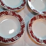 6 assiettes creuses l’Amandinoise