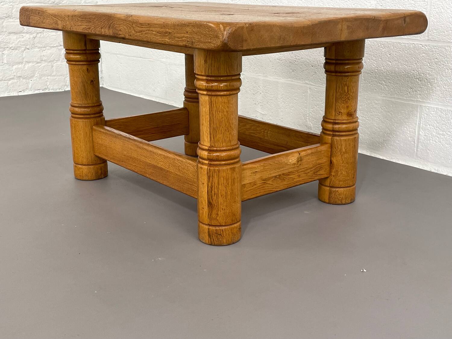 Vintage solid oak coffee table