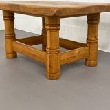 Vintage solid oak coffee table