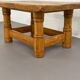 Vintage solid oak coffee table