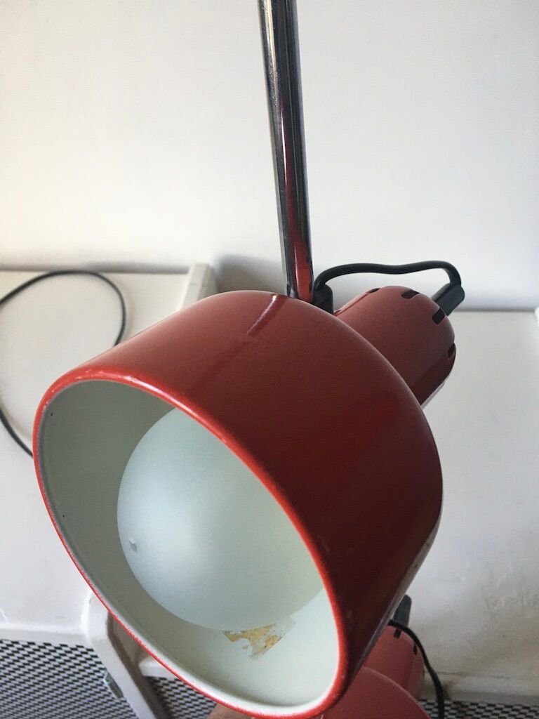 Lamppost 2 red spots, 70s