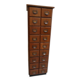 Antique oak apothecary cabinet with drawers