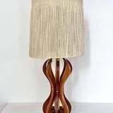 Lampe unique en bois années 60