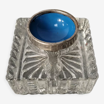 Old glass inkwell