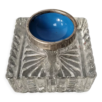Old glass inkwell