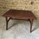 Teak and brass coffee table