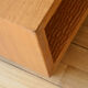 Coffee table Ecart International by Andrée Putman model "crossing" oak wood