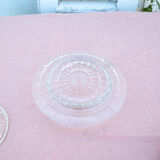 Round glass table butter maker