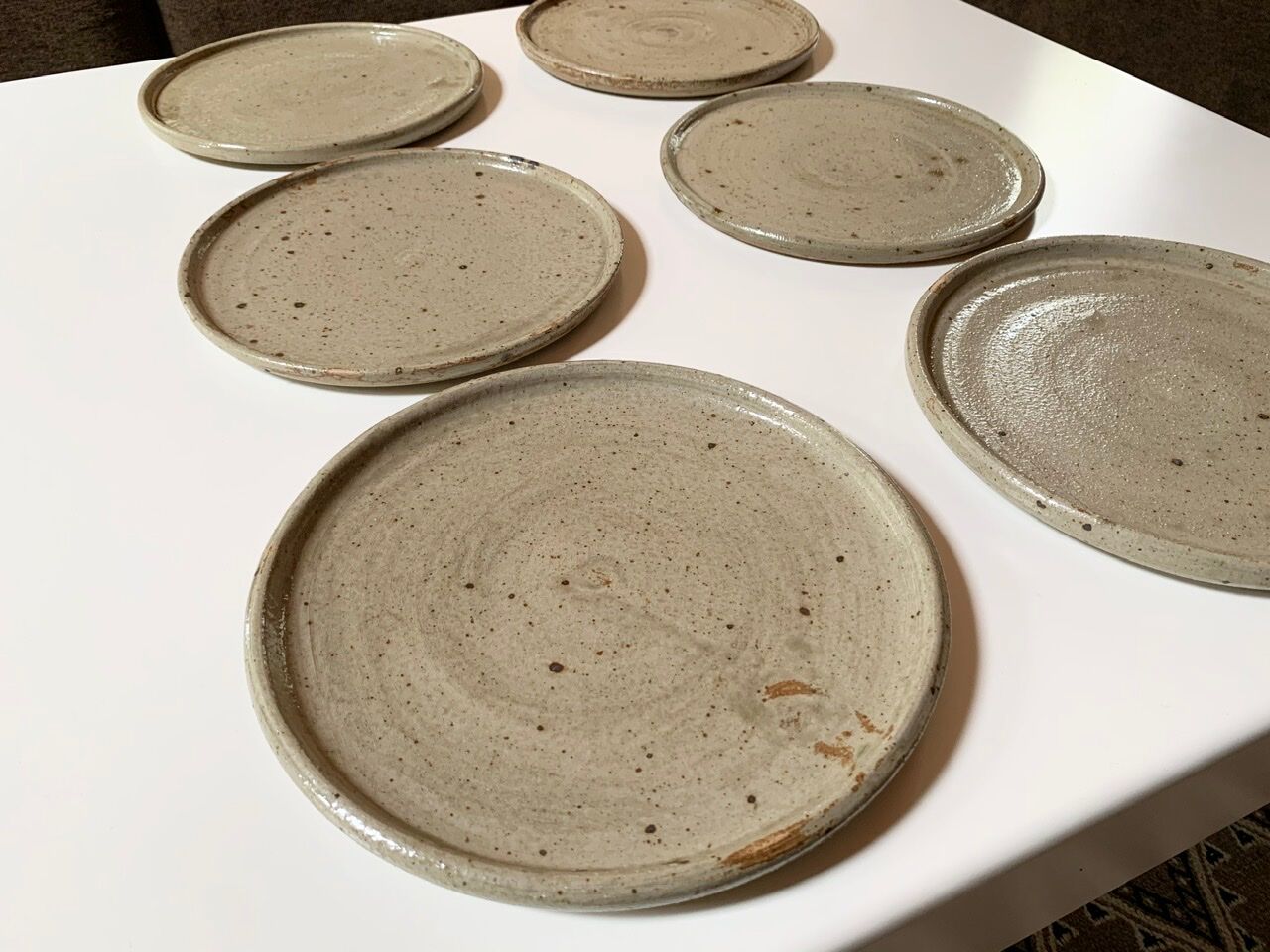 Six sandstone plates, 60s