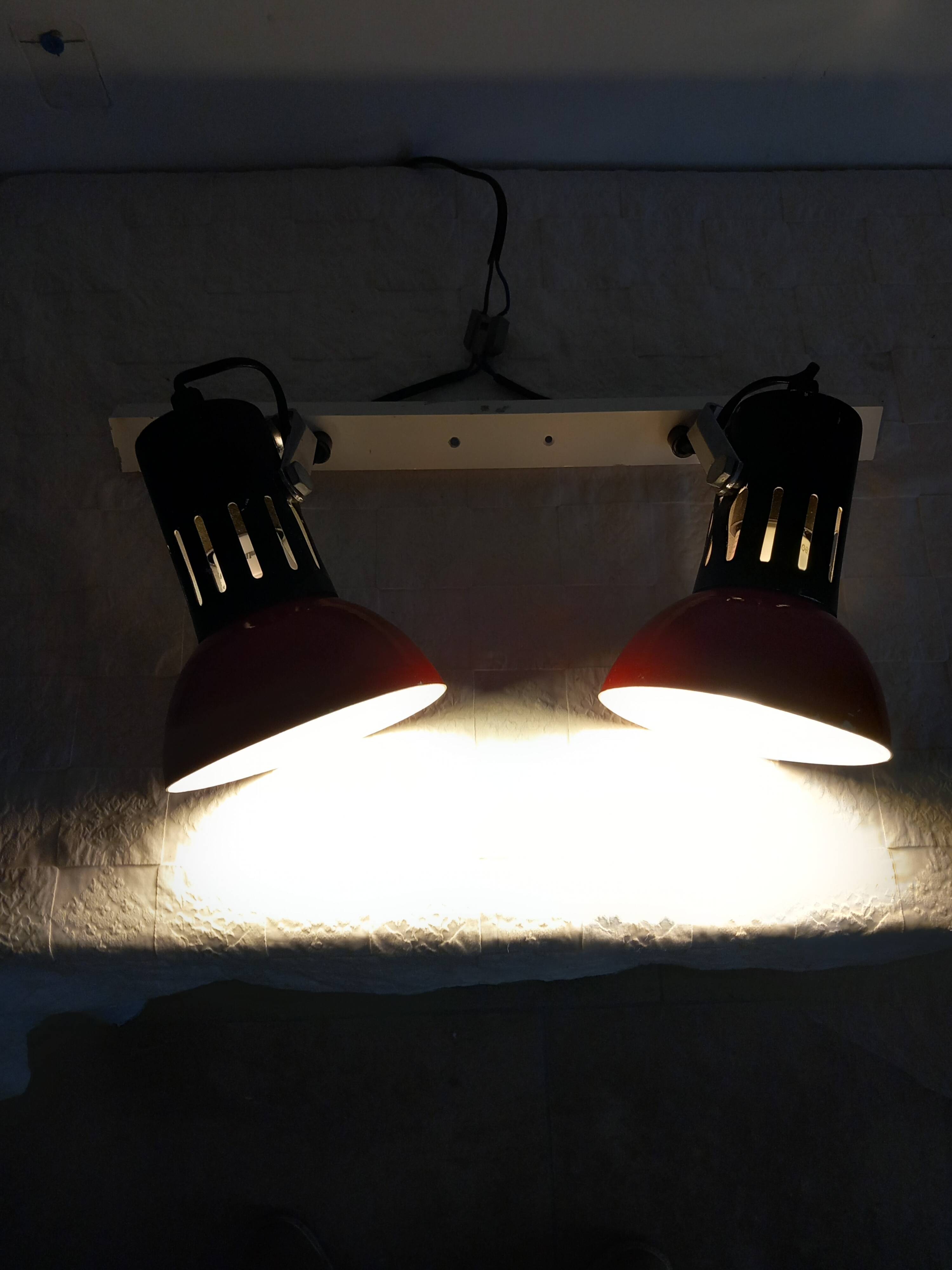 Metal spotlights, vintage.