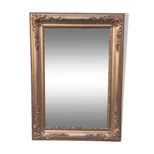 Miroir baroque bois stuc doré