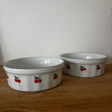 Set of 2 porcelain ramekins Tables & Couleurs cherries