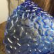 Blue moulded glass suspension