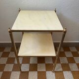 Table d’appoint laiton marbre années 60