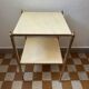 60s brass marble side table