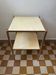 60s brass marble side table