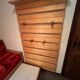 Solid wood wall coat rack