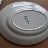 Plat ovale à carreaux  Ceranord St Amand