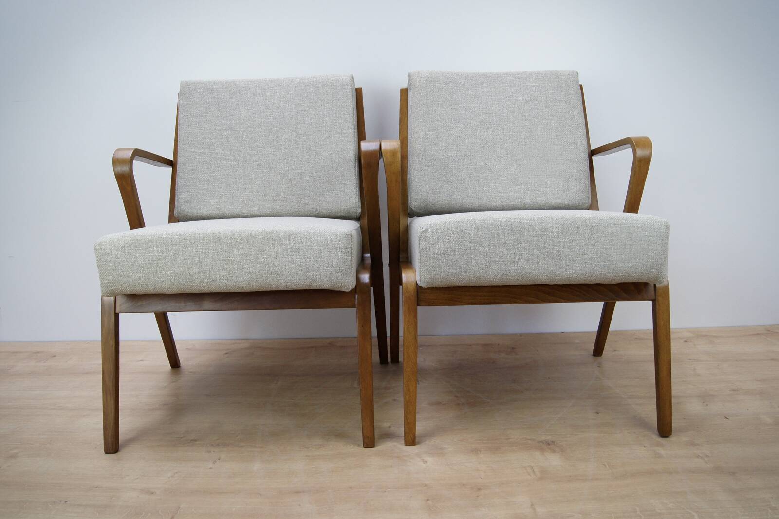 Armchairs by Selman Selmanagic for VEB Deutsche Werkstätten Hellerau, 1950s, Set of 2